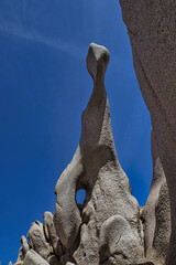 Rocks of Valle della Luna, Capo testa, Sardinia, blue sky