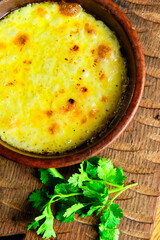 Typical American macaroni and cheese
