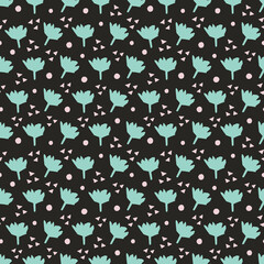 Spring summer botanical seamless pattern