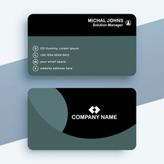 modern business card design. double sided business card design template. flat gradation business card inspiration, Modern blue business card design template. Creative and clean minimalist style. 