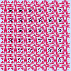 Vector illustration of a seamless floral pattern Contemporary floral and polka dot shapes collage seamless pattern set. Modern exotic design for paper, cover, fabric, interior decor and other users.