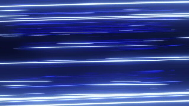 Neon horizontal bright stripes background. Abstract blue color background.