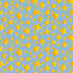 Kids seamless stars pattern for fabrics and textiles and packaging and gifts and wrapping paper and hobbies