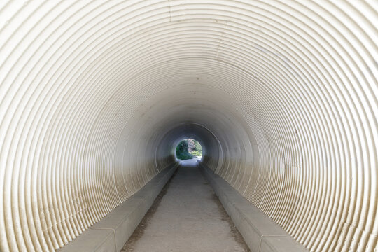 Highway 1 Underpass Tunnel In Big Sure, California, USA.