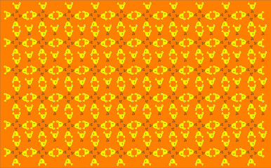 Vector illustration of a seamless floral pattern Contemporary floral and polka dot shapes collage seamless pattern set. Modern exotic design for paper, cover, fabric, interior decor and other users.