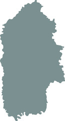Fototapeta na wymiar Gray flat blank vector map of the Ukrainian administrative area of KHMELNYTSKYI OBLAST, UKRAINE