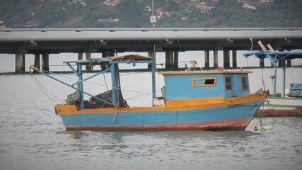 Fototapeta na wymiar Fishing boat on the water