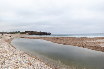 Beach of San Antolin, Naves, Llanes, Asturias, Spain