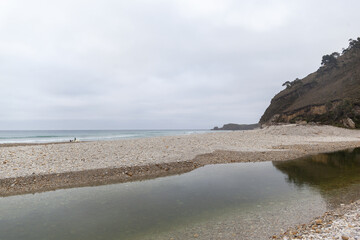 Beach of San Antolin, Naves, Llanes, Asturias, Spain