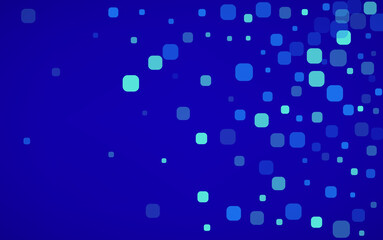 Blue Confetti Invitation Blue Vector Background.