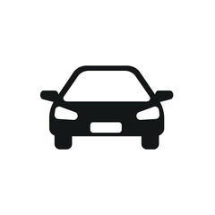 car icon vector. simple flat template