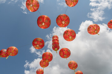 Chinese lanterns in chinese new years day.