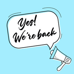 Yes we are back on speech bubble