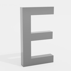 E Letter Render With Shadow.