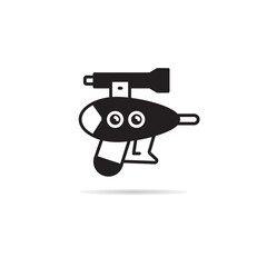 space gun and blaster icon vector illustration