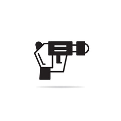 space gun and blaster icon vector illustration