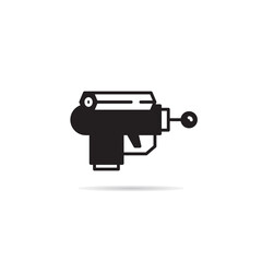 space gun and blaster icon vector illustration