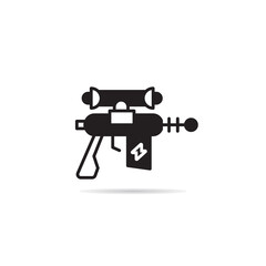 space gun and blaster icon vector illustration