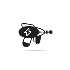 space gun icon vector illustration