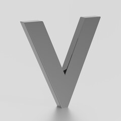 V Letter Render With Shadow.