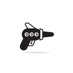 raygun and space gun icon vector illustration