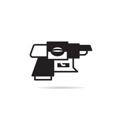 space gun and blaster icon vector illustration
