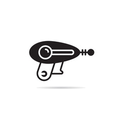 ray gun and space gun icon vector illustration