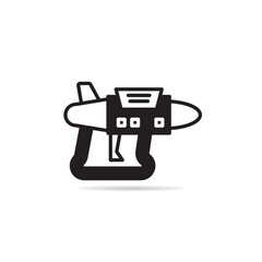 ray gun and space gun icon vector illustration