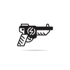 space gun and blaster icon vector illustration