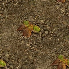 leaf on the ground, seamless forest textures. 