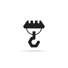 pukkey and crane hook symbol vector illustration