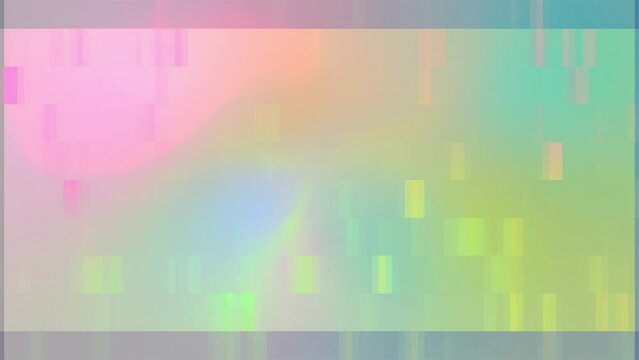 Multicolored screen glitch animation, digital abstract motion graphics.