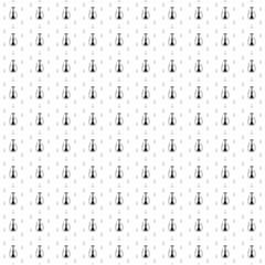 Square seamless background pattern from geometric shapes are different sizes and opacity. The pattern is evenly filled with big black hookah symbols. Vector illustration on white background
