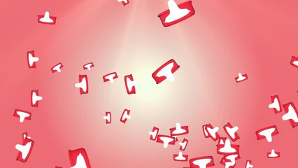 4K 3D Animation of multiple stop Alarm clocks falling moving fast loop background. time passing fast. Ringing alarm clock. Deadline, wake up, time is up, act fast, sale reminder, hot prices concept.