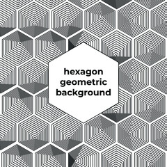 abstract background with hexagons