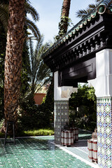Traveling in Morocco. Traditional Riad in Marrakech.