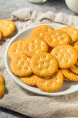 Salty Crispy Round Crackers
