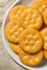 Salty Crispy Round Crackers