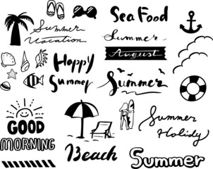 handwriting summer image