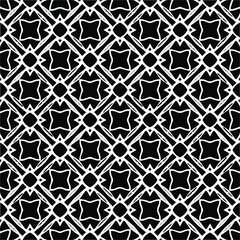 Naklejka premium Vector monochrome pattern, Abstract texture for fabric print, card, table cloth, furniture, banner, cover, invitation, decoration, wrapping.seamless repeating pattern.Black and white color.