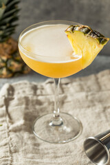 Boozy Refreshing Cold Pineapple Rum Daiquiri