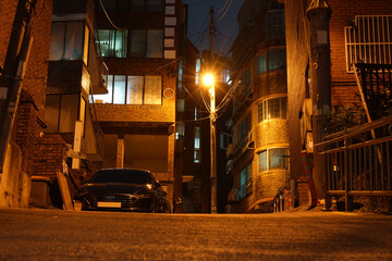 An alleyway in Anyang, Gyeonggi-do, Korea
