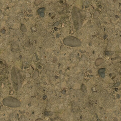Fototapeta na wymiar stone in the sand, seamless forest textures. 