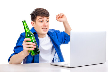 Young Man with a Beer