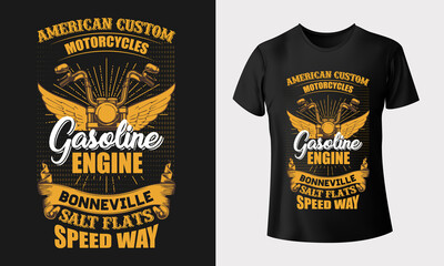 American custom motorcycle gasoline engine Bonneville salt flats speed way shirt Graphic t-shirt Motorcycle t shirt Men Retro tshirt Unisex shirt California shirt Biker tshirt