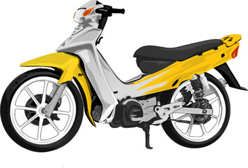 Obraz na płótnie Canvas motor scooter isolated on white