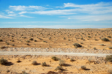 Landscape near Matmata in the south of Tunisia