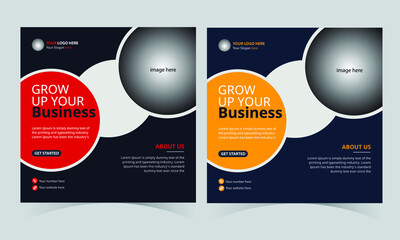 Social media banner design tamplate