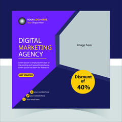 Social media banner design tamplate