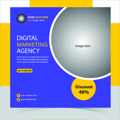 Social media banner design tamplate